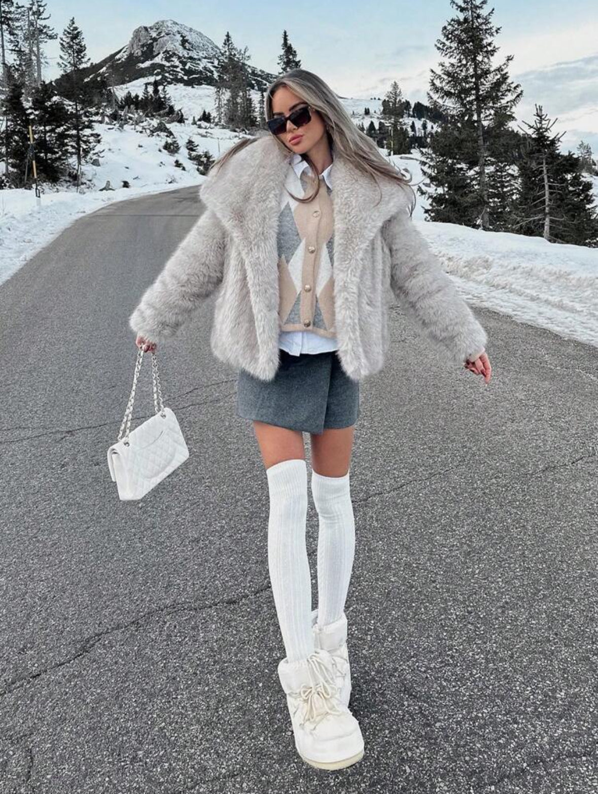 AB™- CHAQUETA DE PELO ELEGANTE