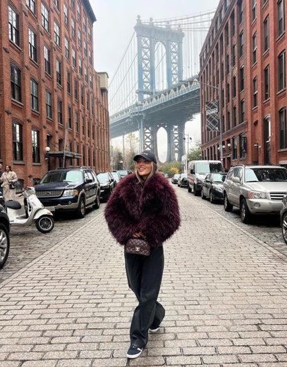 AB™- CHAQUETA DE PELO ELEGANTE