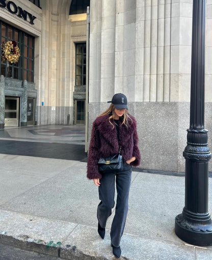 AB™- CHAQUETA DE PELO ELEGANTE