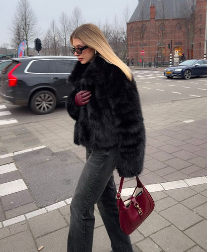 AB™- CHAQUETA DE PELO ELEGANTE