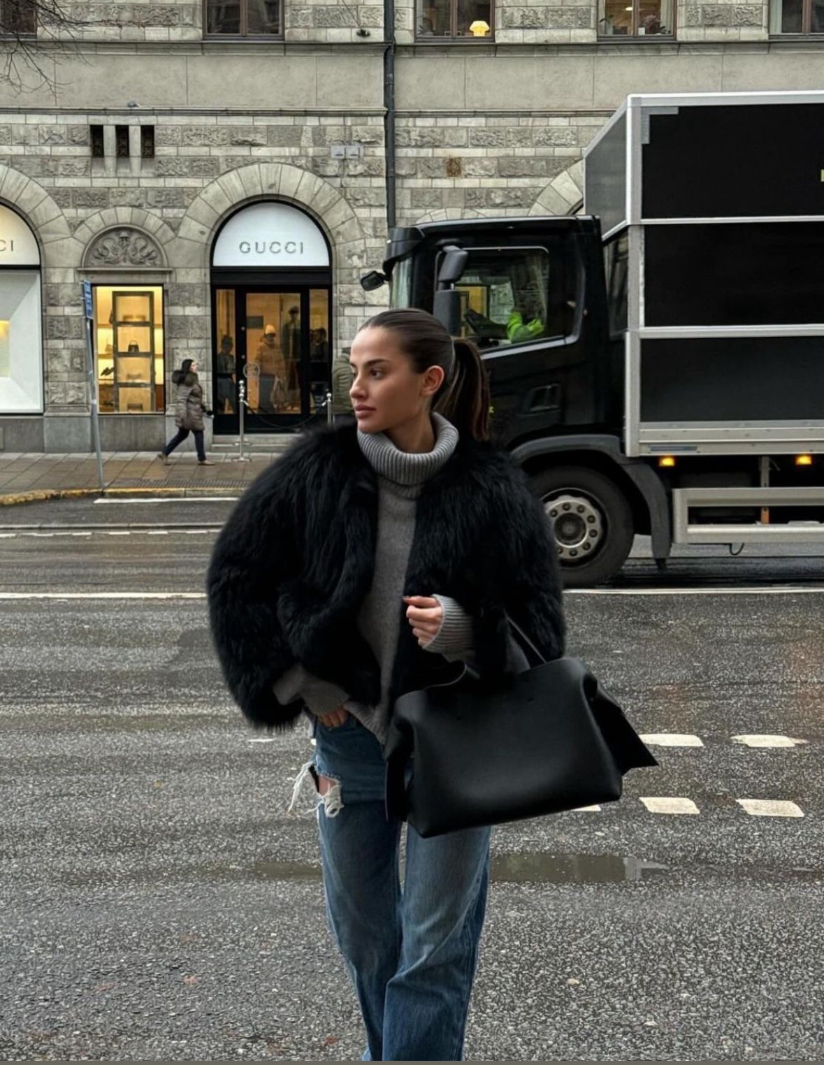 AB™- CHAQUETA DE PELO ELEGANTE